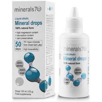 minerals70 Mineral Drops 100% přírodní koncentrát 50 ml