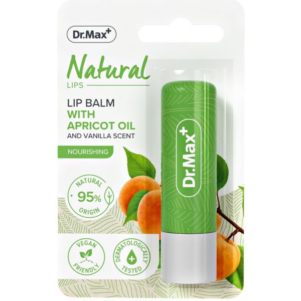 Balzám na rty Dr.Max Natural Lip Balm Apricot 4,8 g
