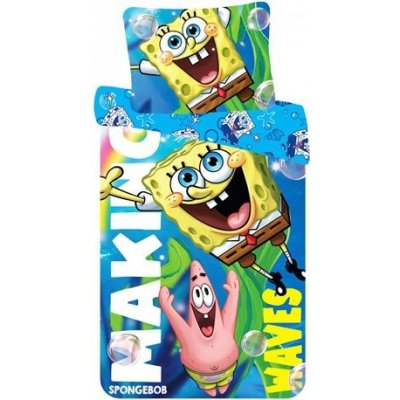 Cottonland povlečení SpongeBob a Patrik bavlna 140x200 70x90 – Zboží Mobilmania