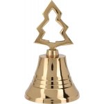 H&L Zlatý vánoční zvonek 10 cm, stromek – Hledejceny.cz