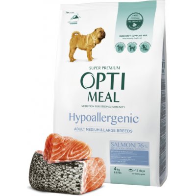 Optimeal Hypoallergenic adult medium breeds salmon 4 kg