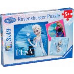 Ravensburger Ledové království Elsa Anna Olaf 3v1 3 x 49 dílků – Hledejceny.cz