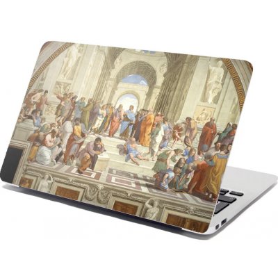 Sablio Samolepka na notebook Athénská škola - Raffael Santi - 38x26 cm – Hledejceny.cz