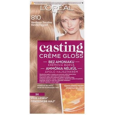 L'Oréal Paris Casting Creme Gloss barva na vlasy na barvené vlasy na všechny typy vlasů 810 Vanilla Icecream 48 ml – Zboží Dáma