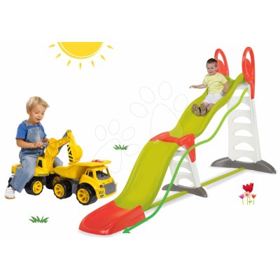 Smoby Set detská šmykľavka Toboggan Super Megagliss 2v1 +športovým setom a vozíkom SM310260-20 – Zbozi.Blesk.cz