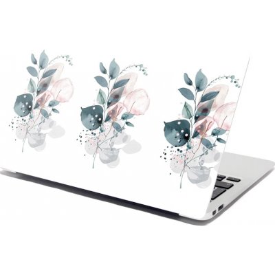 Sablio Samolepka na notebook Květinová abstrakce - 38x26 cm – Hledejceny.cz