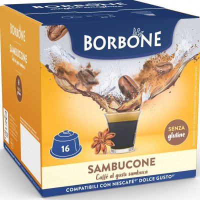 Caffé Borbone Sambucone kapsle do Dolce Gusto 16 ks – Zboží Mobilmania