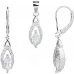 Bealio stříbrná souprava KAPKA bílá 03-04028-3028 – Hledejceny.cz