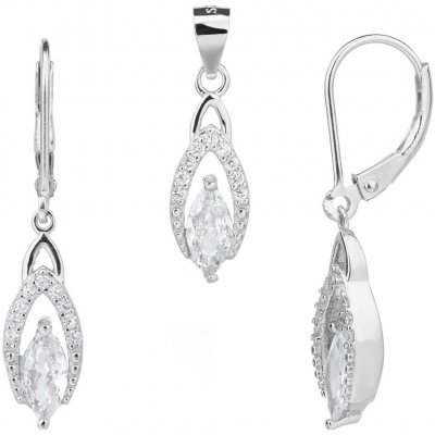 Bealio stříbrná souprava KAPKA bílá 03-04028-3028 – Hledejceny.cz