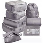 KIK KX4110_3 Cestovní sada organizérů do kufru 7 ks - šedá – Zboží Dáma