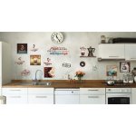 Impol Trade WS096 Samolepky na zeď Coffee rozměr 50 x 70 cm – Sleviste.cz