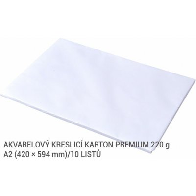 Kreslicí karton akvarelový A2 220 g - 10 ks – Zboží Dáma