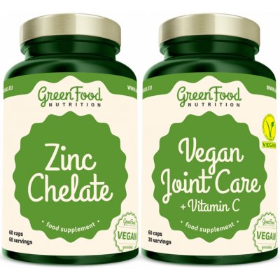 Greenfood Nutrition Kloubní výživa s vitamínem C 60 kapslí + Zinc Chelate 60 kapslí