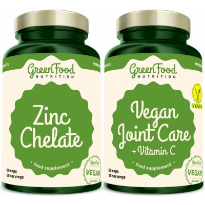 Greenfood Nutrition Kloubní výživa s vitamínem C 60 kapslí + Zinc Chelate 60 kapslí – Hledejceny.cz