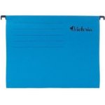 Desky závěsné zakládací Victoria, A4, modré – Zboží Dáma