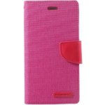 Pouzdro Canvas textilní/ PU kožené Huawei P10 - rose – Zboží Mobilmania