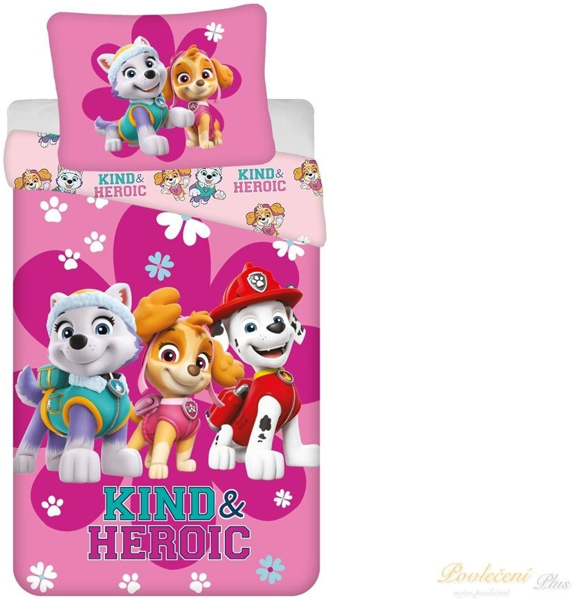 Jerry Fabrics povlečení Paw Patrol PP 475 Heroic 140x200 70x90