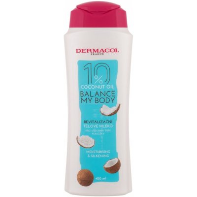 Dermacol Revitalizační Balance My Body Coconut Oil tělové mléko (Moisturising & Silkening Body Milk) 400 ml