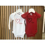 Černá na bílé Body VALENTÝN bílé dlouhý rukáv – Sleviste.cz