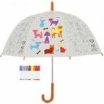 Esschert Design dogs deštník holový průhledný – Zboží Mobilmania