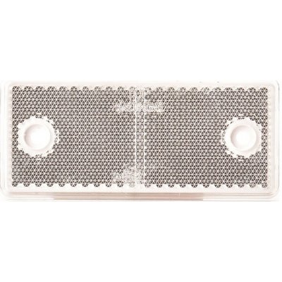 Odrazka bílá 96x42 mm s otvory – Zboží Živě