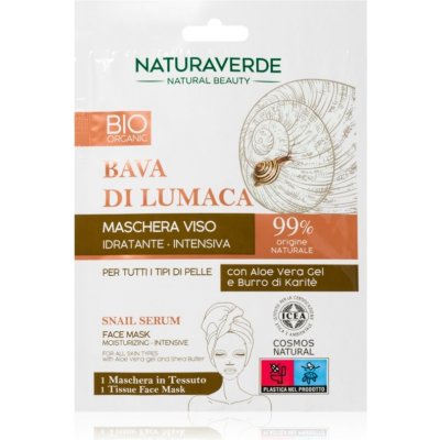 Naturaverde Bava Di Lumaca hydratační pleťová maska se šnečím extraktem 1 ks – Zboží Mobilmania