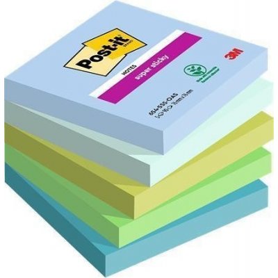 Samolepící bloček "Super Sticky Oasis" mix barev, 76 x 76 mm, 5 x 90 listů, 3M POST IT 710 – Zboží Mobilmania