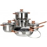 Banquet Sada nerezového nádobí SWING Copper 10 ks – Sleviste.cz
