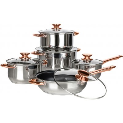 Banquet Sada nerezového nádobí SWING Copper 10 ks – Sleviste.cz