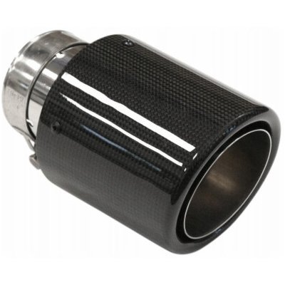 MTuning Koncovka tlumiče výfuku 101 mm, vstup 76 mm, karbonový lesk | Zboží Auto