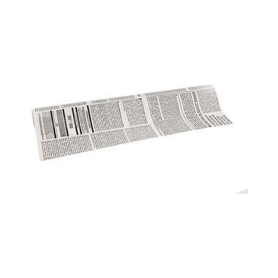 Floristická fólie 50cm x 9,1m novinový design 1/20 bílá s černpu – Hledejceny.cz