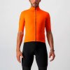 Cyklistický dres Castelli s krátkým rukávem PERFETTO ROS oranžová