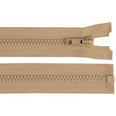 Kostěný zip No 5 délka 80 cm bundový, malé, 308 hnědá přírodní (bal. 1) – Zboží Dáma