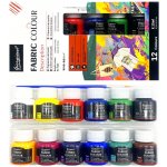 PKstar barvy na textil 25 ml 12 ks – Sleviste.cz