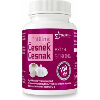 Nutricius Česnek extra strong 1500 mg 100 tablet