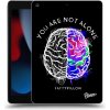 Pouzdro na tablet Picasee silikonový průhledný obal Apple iPad 10.2 2021 9. gen Brain White