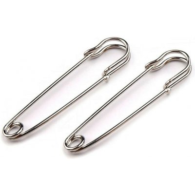 Ozdobný spínací špendlík kilt 13x65 mm Varianta: platina, Balení: 2 ks – Zboží Dáma