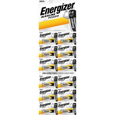 Energizer Power Alkaline AAA 12ks 7638900432374 – Zboží Mobilmania