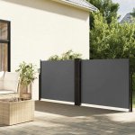 vidaXL Zatahovací boční markýza 100 x 600 cm antracitová – Zboží Mobilmania