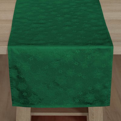 Veba Ubrus Garbo Velké vánoční hvězdy zelená 40x120 cm
