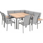 Doppler EXPERT PLUS AVERSA TEAK - 7-dílná hliníková jídelní souprava – Zboží Mobilmania