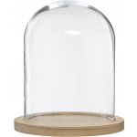 Atmosphera Skleněná kopule, Ø 24 cm, na dřevěném podstavci transparentní – Hledejceny.cz