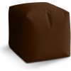 Sedací vak a pytel Sablio taburet Cube čokoládově hnědá 40x40x40 cm