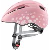 Cyklistická helma Uvex KID 2 CC pink POLKA DOTS matt 2023