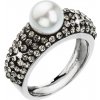 Prsteny Evolution Group CZ Stříbrný prsten s krystaly bílá šedá 35032.3