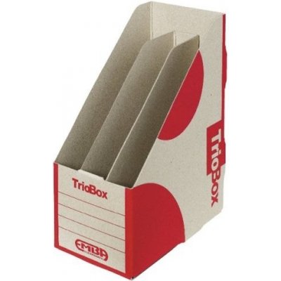 Stojan archivační Emba Triobox 30x22x13 cm, červený – Zboží Mobilmania