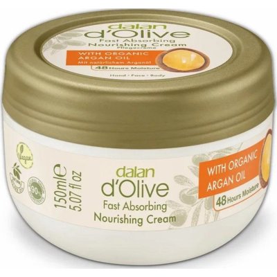 Dalan d Olive Nourishing Cream krém na ruce a tělo s arganovým olejem pro normální až suchou pokožku 150 ml – Zboží Dáma