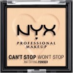 NYX Professional Makeup Can't Stop Won't Stop Mattifying Powder matující pudr 02 Light 6 g – Zbozi.Blesk.cz