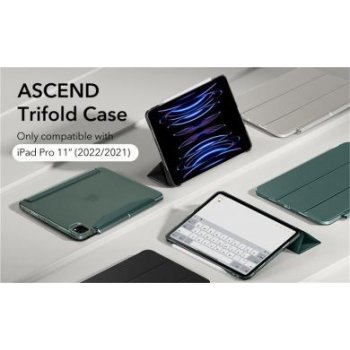 ESR Ascend Trifold Case Grey iPad Pro 11" 2022/2021 4894240145401