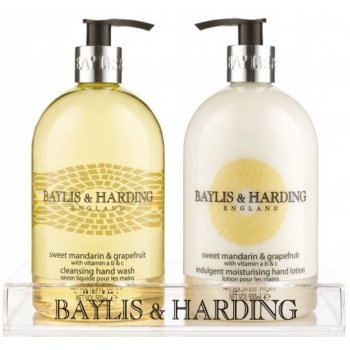 Baylis & Harding Mandarinka a Grapefruit tekuté mýdlo 500 ml + mléko na ruce 500 ml dárková sada